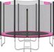 And Outdoormatch Lela Trampoline - 366 cm - Rose - Rond