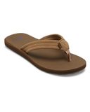 Quiksilver Carver Suède Teenslipper Heren Bruin