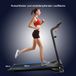 COAST™ Tapis roulant pliable pour la maison Barre de roulement Appareil de fitness Écran LCD