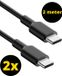 ThunderGold 2x USB C kabel 60W 2 Meter