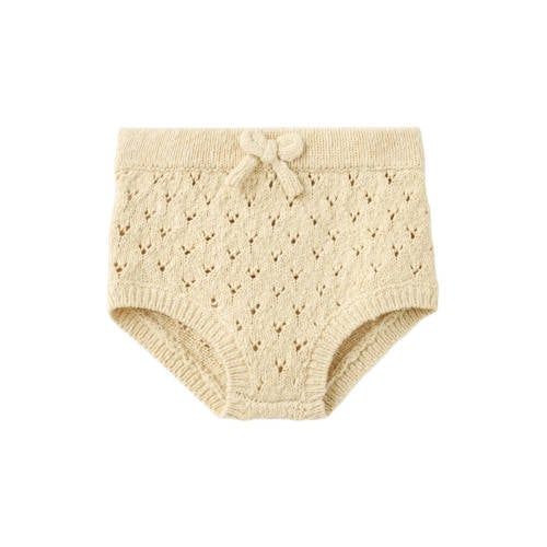 Mango Kids casual short - lichtgeel Korte broek Jongens/Meisjes Katoen - maat 68