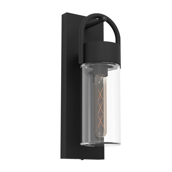 EGLO Carraro - Buitenlamp - Zwart - E27 - 38cm - Edelstaal