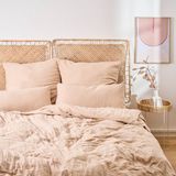 Blumtal Mousseline Dekbedovertrek 200 x 220 cm - Taupe