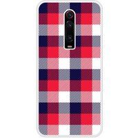 Tartan Tricolor Bedrukt siliconen hoesje compatibel met Mi 9T