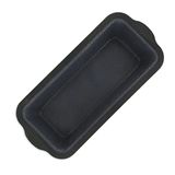 Zenker 685533 Siliconen glasvezelvorm, rechthoekige vorm, cakevorm, siliconen, glasvezel, nylon, grijs, 31,5 x 14,2 x 5 cm