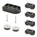 WAGNER QuickClick® Stoelglijders I set van 4 om vast te schroeven, voor sledestoelen met ronde buis I 4x base + 8x schroef+glijderinzet - wolvilt ULTRASOFT - 42 x 20 mm - Made in Germany - 15831300