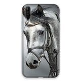 Beschermhoes Wiko Beschermhoes voor Wiko View 4 Lite, motief paard, wit