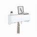Merkloos Relaxdays Wandkapstok met 5 haken, wit, MDF, 78x30x20 cm