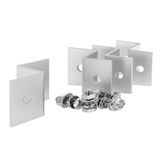 Offgridtec 38 mm aluminium Z-houder met roestvrijstalen schroeven, set van 4