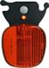 Herrmans Achterlicht Led H-rail Batterijen Zwart/rood