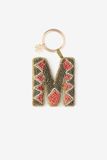 Sissy-Boy - Donkergroene bag charm letter M