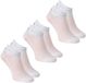 Peak Ww1242031 Chaussettes 3 Unités Blanc, Rose EU 36-39