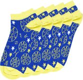 Unabux Sneakersokken CONSTELLATIONS Dierenprint 5-pack Unisex Maat 37-40