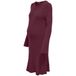 ONLY MATERNITY gebreide zwangerschaps midi jurk - donkerpaars