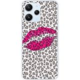 Xiaomi Bedrukt siliconen hoesje compatibel met Xiaomi Redmi 12 4G, Xiaomi Redmi 12 5G baiser leopard