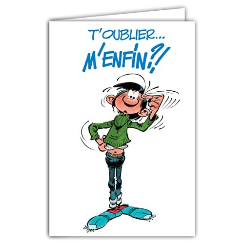 Gaston Lagaffe GLCT-0144 Verjaardagskaart - Vergeten Retard/Cactus Plante/Kat
