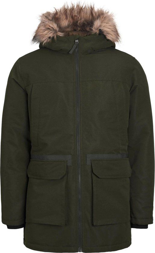 JACK&JONES JJEWING PARKA SN Heren Jas - Maat S - Rosin