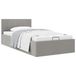 VidaXL Lit de rangement avec vérin hydraulique, gris clair, tissu, 100x200 cm