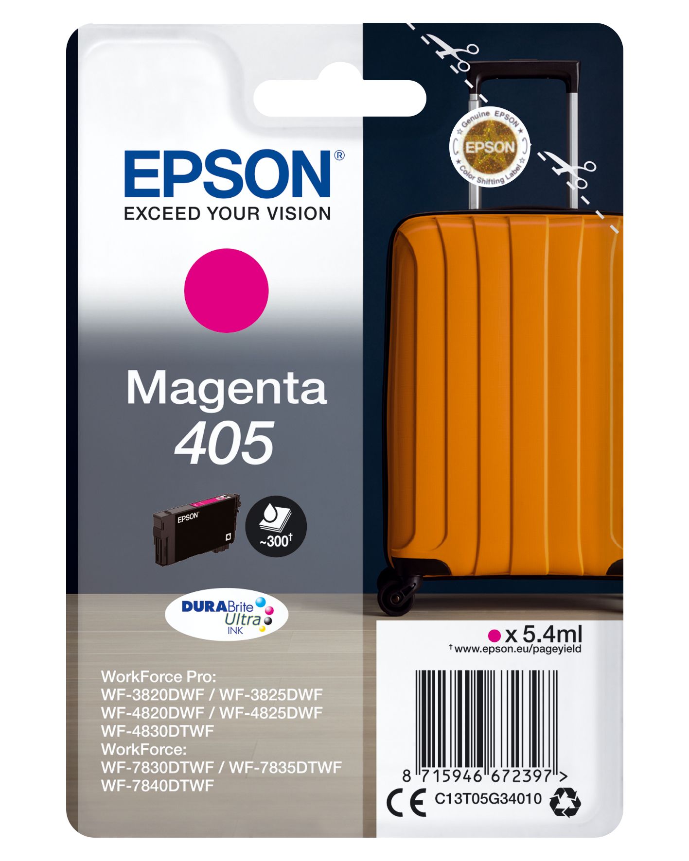 Epson 405 Magenta Ink Cartridge - Original