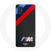 BMW M Etui voor Samsung Galaxy A51 5G Carbon Logo Maniacase