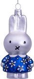 Vondels Ornament glass Nijntje/Miffy blue flower dress H11cm w/box