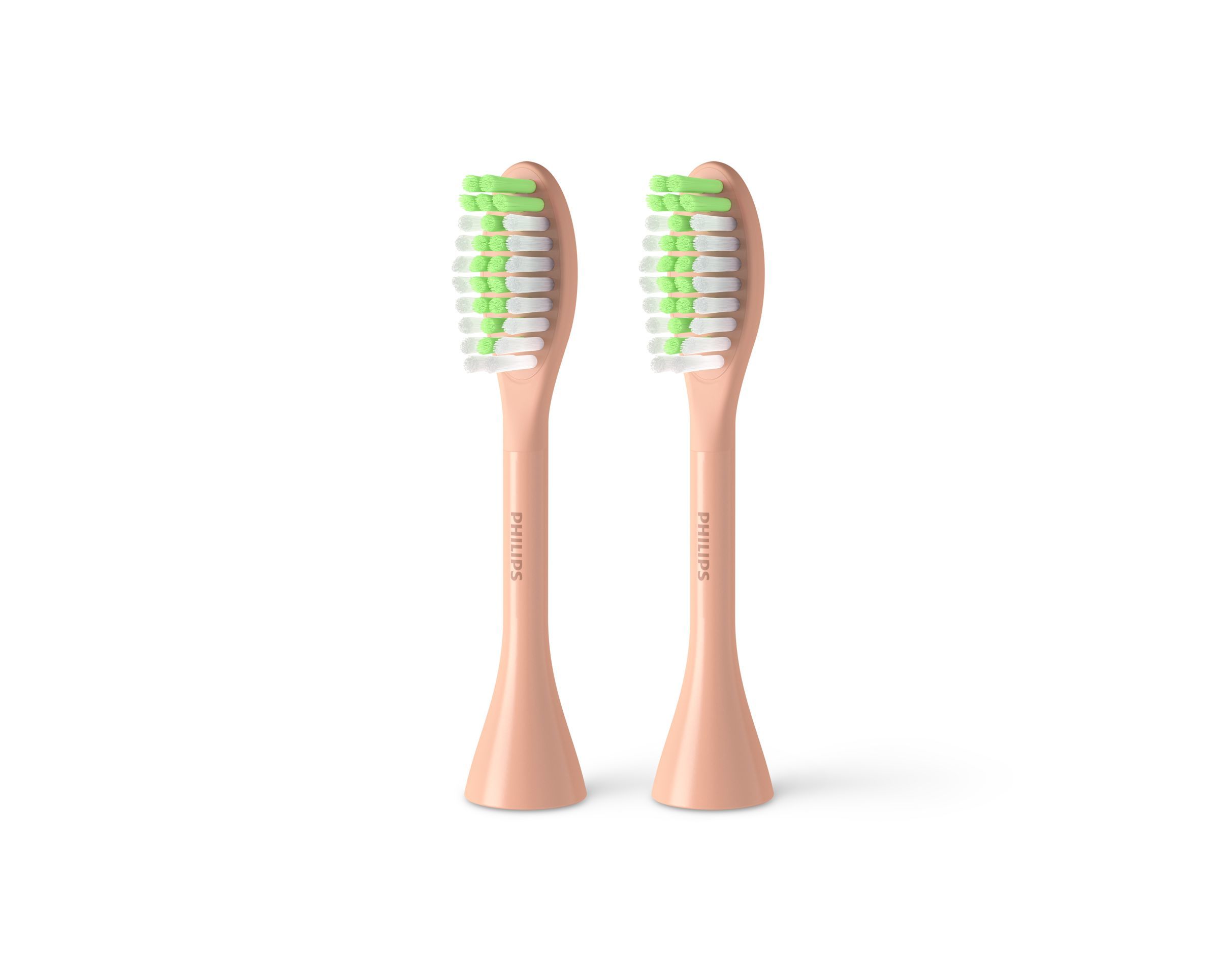 Philips One by Sonicare BH1022/05 Opzetborstel - 3 stuks - Perzik