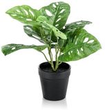 Emerald Monstera monkey bush green 30 cm kunstbloem zijde nepbloem