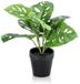 Emerald Monstera monkey bush green 30 cm kunstbloem zijde nepbloem