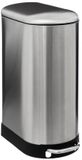 5Five Prullenbak/pedaalemmer Ariane - zilver - rvs metaal - 30 liter - 42 x 25 x 62 cm - keuken