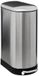 5Five Prullenbak/pedaalemmer Ariane - zilver - rvs metaal - 30 liter - 42 x 25 x 62 cm - keuken