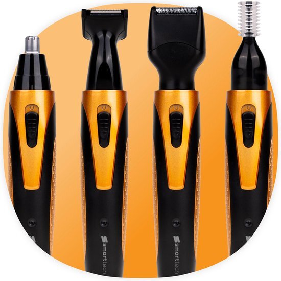 Smart-Tech Neustrimmer - Oortrimmer Oplaadbaar | Neushaartrimmers | Baardtrimmers | Wenkbrauw trimmer | 4 in 1 oplaadbare Multifunctionele Neus- en oor trimmen | Trimmersets | Scheren | Mannen en Vrouwen