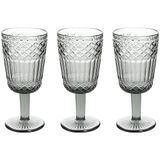 Tognana Claire steelglazen, 270 cc, glas, grijs, 3 stuks