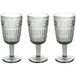Tognana Claire steelglazen, 270 cc, glas, grijs, 3 stuks
