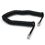 Waytex 39105 telefoonkabel uittrekbaar spiraalvormig RJ9 platte kabel 35 cm tot 2 m