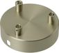 Calex Plafondplaat | 10cm Metaal | 3 Gaten | Mat Brons