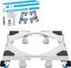 Fleau Home Lave-linge surélevé PRO - Max 500KG - Avec roues - Réglable - Sèche-linge, Réfrigérateur Armoire - Rouleau de meuble - Kit d'empilage - Meuble en applique - Blanc