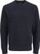 JACK&JONES Heren Gebreide Trui L Katoen Night Sky
