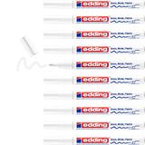 Edding Edding 751 CR glanslakmarker, wit, 10 stuks