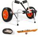 VEVOR Kajak Trolley, 113 kg, Opvouwbare Kano-trolley met 25,4 cm Massieve Rubbern Banden en 1 Ratelband, Boot-trolley voor het Vervoeren van Kajaks, Kano's, Paddleboards, Jon Boats, Watersportuitrusting, 70x40x40cm