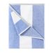 HENBAY Pluizige oversized strandhanddoek - pluche dikke grote 178 x 70 cm katoenen badhanddoek, blauw gestreept sneldrogend zwemmen cabana handdoek (Pack van 1)