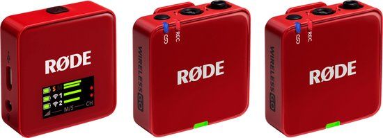 Rode Wireless GO Gen 3 - Rood - Microfoon