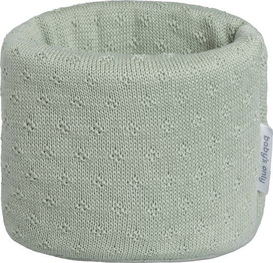 Baby's Only Gebreide commodemandje - Opbergmandje - Commode organizer - Babykamer accessoires Mood - Laurel green