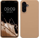 kwmobile telefoonhoesje geschikt voor Samsung Galaxy A56 5G - Hoesje met siliconen coating - Smartphone case in cappuccino