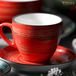 Wilmax England ColorBoom Tasses à café spirales avec soucoupe
