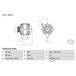 Bosch Alternator 0 986 082 430 Mazda Zj38-18-300