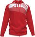 Joma Supernova II Jas Met Kap Kinderen - Rood / Wit | Maat: 152