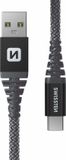 Swissten Aramid Reinforced USB-C Kabel 1,5 Meter Zwart