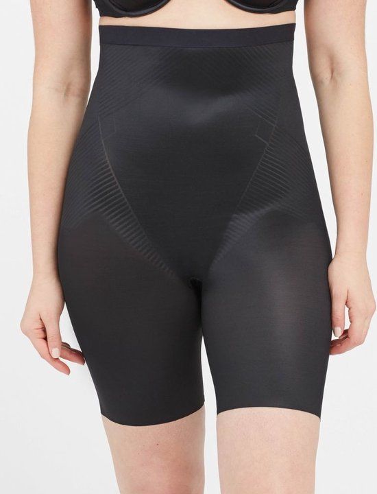 Spanx Thinstincts 2.0 High Waisted Mid Thigh Short - Black - XL