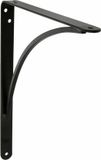 AMIG Plankdrager/planksteun van metaal - gelakt zwart - H250 x B200 mm