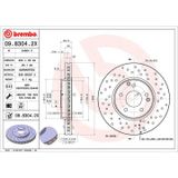 BREMBO Disque de frein (09.8304.2X)